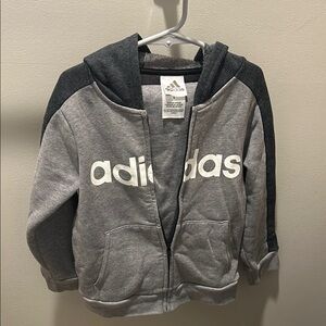 Adidas Kids Gray Hoodie